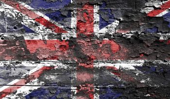 Faded UK flag